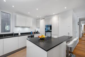 Montreux Grand Rue - Swiss Hotel Apartments的厨房或小厨房