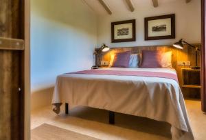 Posteľ alebo postele v izbe v ubytovaní El Molino de Besalú Casa con jardín