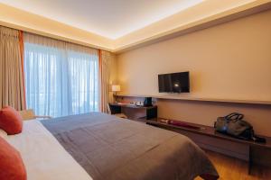 TV a/nebo společenská místnost v ubytování Herodion Hotel