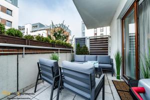 Balkon lub taras w obiekcie Baltic Apartments - Portofino
