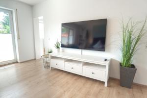 TV a/nebo společenská místnost v ubytování Ferienwohnung BergPfote