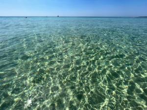a large body of water with rocks in it at Casa Mediterranea Jacuzzi riscaldata con Caminetto in Specchiolla
