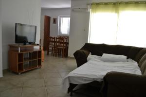 Televízia a/alebo spoločenská miestnosť v ubytovaní Apartments by the sea Kustici, Pag - 6408
