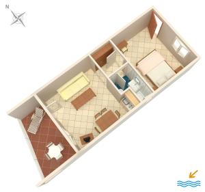 Půdorys ubytování Apartments by the sea Mandre, Pag - 6474
