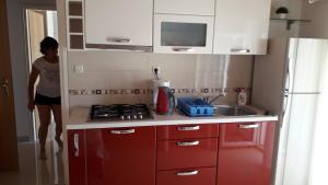 Kuchyň nebo kuchyňský kout v ubytování Apartments by the sea Stara Novalja, Pag - 6375