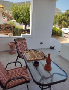 Balkón nebo terasa v ubytování Katerina summerhouse