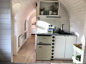 Finest Retreats - The Pilchard Cabin tesisinde mutfak veya mini mutfak