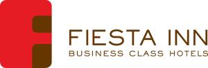 eine Nahaufnahme des Logos des Fiesta Inn Business Class Hotels in der Unterkunft Fiesta Inn Express Naucalpan in Mexiko-Stadt