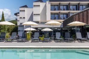 Bazén v ubytování Hotel Ad Turres nebo v jeho okolí