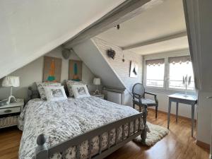 Posteľ alebo postele v izbe v ubytovaní Location à Trouville sur mer