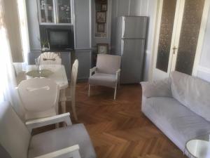 a living room with a couch and a table at hotel castle in Kutaisi