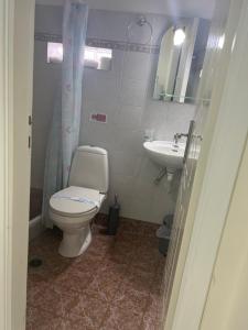 ルトラ・エディプソスにあるIason Apartmentsのバスルーム(トイレ、洗面台付)