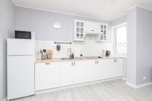 Kuchyňa alebo kuchynka v ubytovaní Apartamenty 4YOU Hel
