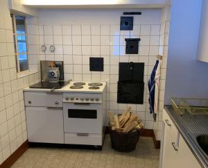 Kuchyň nebo kuchyňský kout v ubytování Ferienhaus Bergzeit