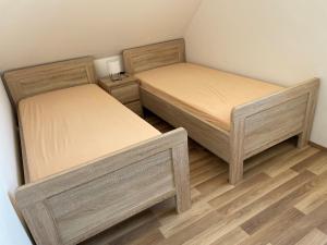 Posteľ alebo postele v izbe v ubytovaní Apartmán Studnice na Vysočině