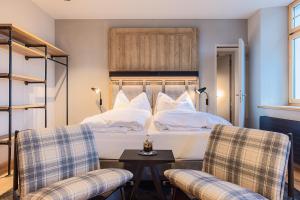 ALPINE INN Davos客房内的一张或多张床位