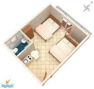 Půdorys ubytování Apartments by the sea Podaca, Makarska - 6745