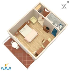 Plán poschodí v ubytovaní Apartments by the sea Drvenik Donja vala, Makarska - 6658