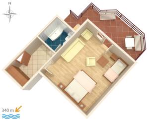 Fotografie z fotogalerie ubytování Apartments and rooms with parking space Makarska - 6644 v destinaci Makarska