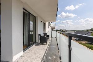 Balkón alebo terasa v ubytovaní Apartament Plaża