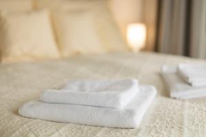 Posteľ alebo postele v izbe v ubytovaní Apartament Plaża