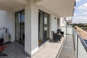 Balkón alebo terasa v ubytovaní Apartament Plaża