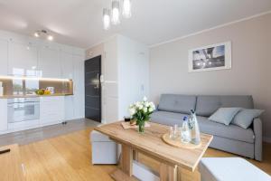 Kuchyňa alebo kuchynka v ubytovaní Apartament Plaża