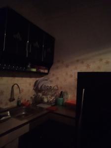 Kuchyň nebo kuchyňský kout v ubytování Gedhong Hostel
