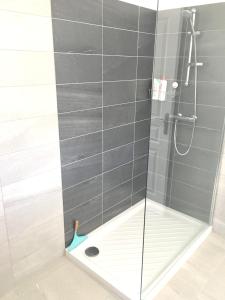 Baðherbergi á Appartement moderne à Bastia de 57 m² avec vue mer exclusive
