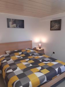Postel nebo postele na pokoji v ubytování Gîte des Marais