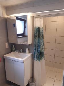 Koupelna v ubytování Gîte des Marais