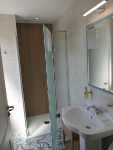 Koupelna v ubytování Hotel MEDITERRANEO