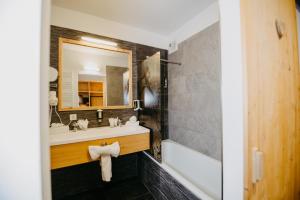 Koupelna v ubytování Vitalhotel Gosau