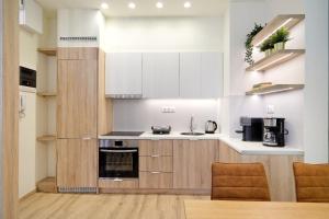 Kjøkken eller kjøkkenkrok på Eos Residence