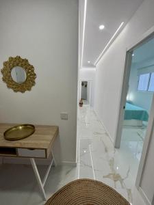 Posteľ alebo postele v izbe v ubytovaní Apartamento Casa Blanca
