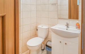 Koupelna v ubytování Beautiful Apartment In Dominikowo With Wifi