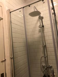 Koupelna v ubytování Precioso estudio con baño FUERA (pared con pared)