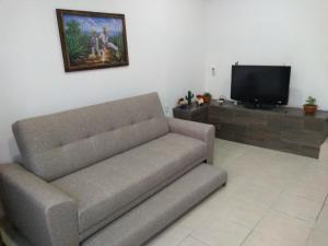 TV a/nebo společenská místnost v ubytování Casa Alebrijes