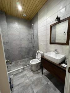 Phòng tắm tại Capra Hotel Kazbegi