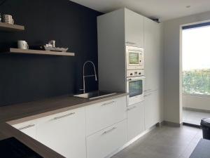 Kuchyň nebo kuchyňský kout v ubytování Meherio - Bel Appartement vue mer à TAHITI