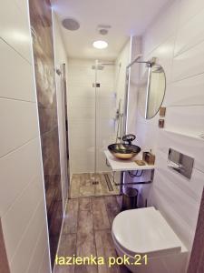 Villa Krysia 50 m do morza的一间浴室