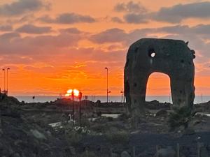 The sunrise or sunset as seen from A villát or nearby