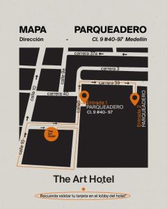 Grundriss der Unterkunft The Art Hotel Medellin