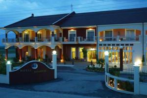 a large house with a sign in front of it at Hotel Epavlis in Drama +63 photos