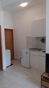 Kuchyň nebo kuchyňský kout v ubytování M&M's Small Green Apartment