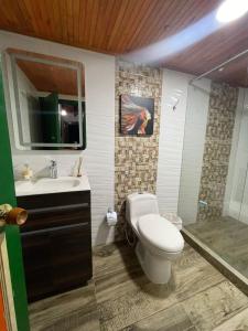 Koupelna v ubytování Finca Hotel karey -Quindio