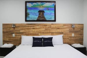 Postel nebo postele na pokoji v ubytování Hotel Pejelagarto
