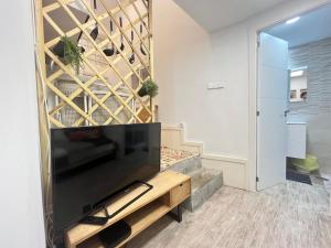 TV a/nebo společenská místnost v ubytování Ile Atocha Exterior Olivar Temporal
