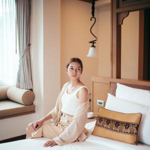Katil atau katil-katil dalam bilik di Maraya Hotel & Resort