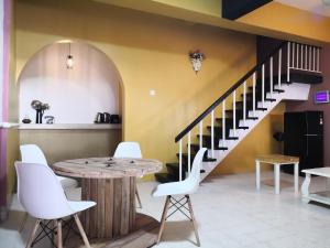 Χώρος καθιστικού στο H&T Vintage Decor Homestay
